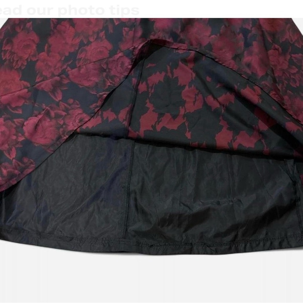 Alex Evenings  Women Formal Dress - Black and Red Floral - Picture 7 of 9